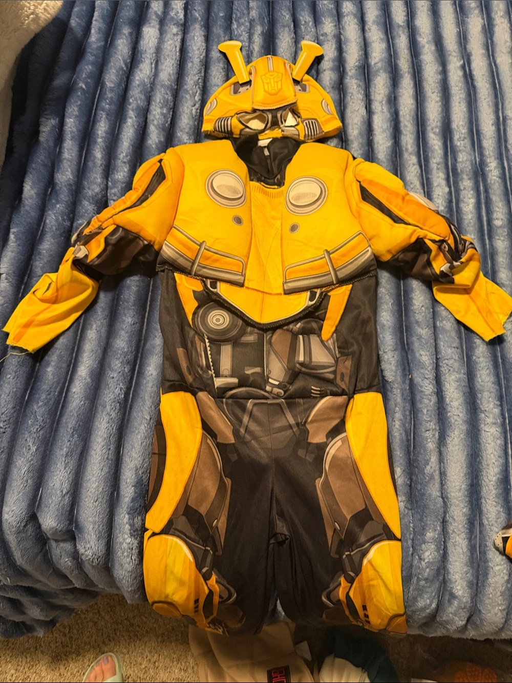 Kids Yellow Bumblebee-Inspired Superhero Costume with Hood